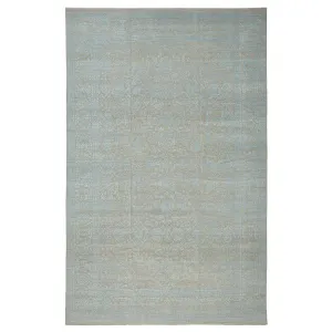 Blue Transitional Wool Rug - 13'9" x 21'2"