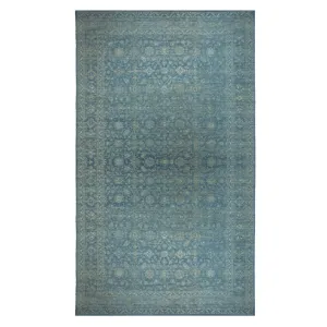 Blue Transitional Wool Rug - 15'8" x 25'7"