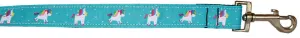 Blue Unicorn Nylon Pet Leash 1in By 4ft