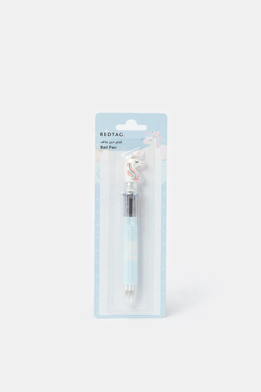 Blue Unicorn Print 6 Color Ball Pen