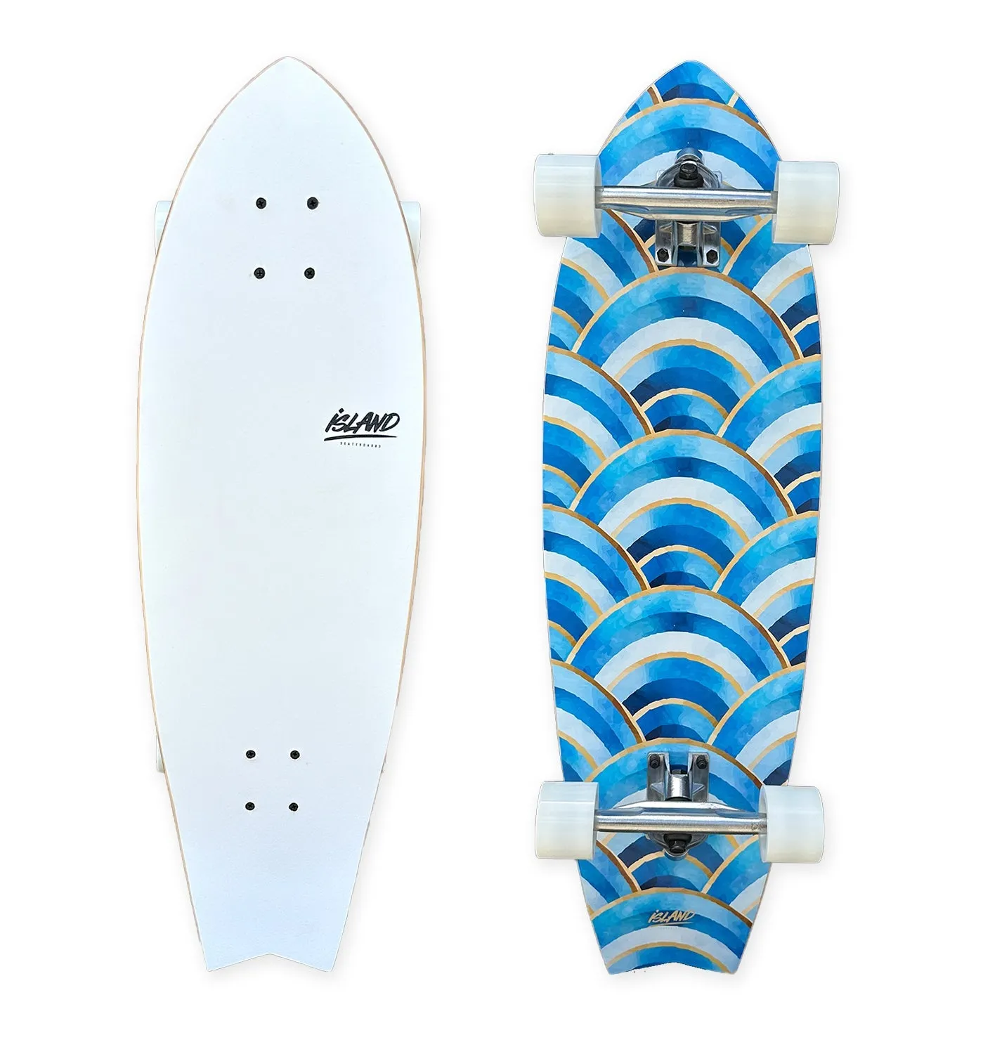 Blue Wave Cruiser Skateboard   Surf Truck System!