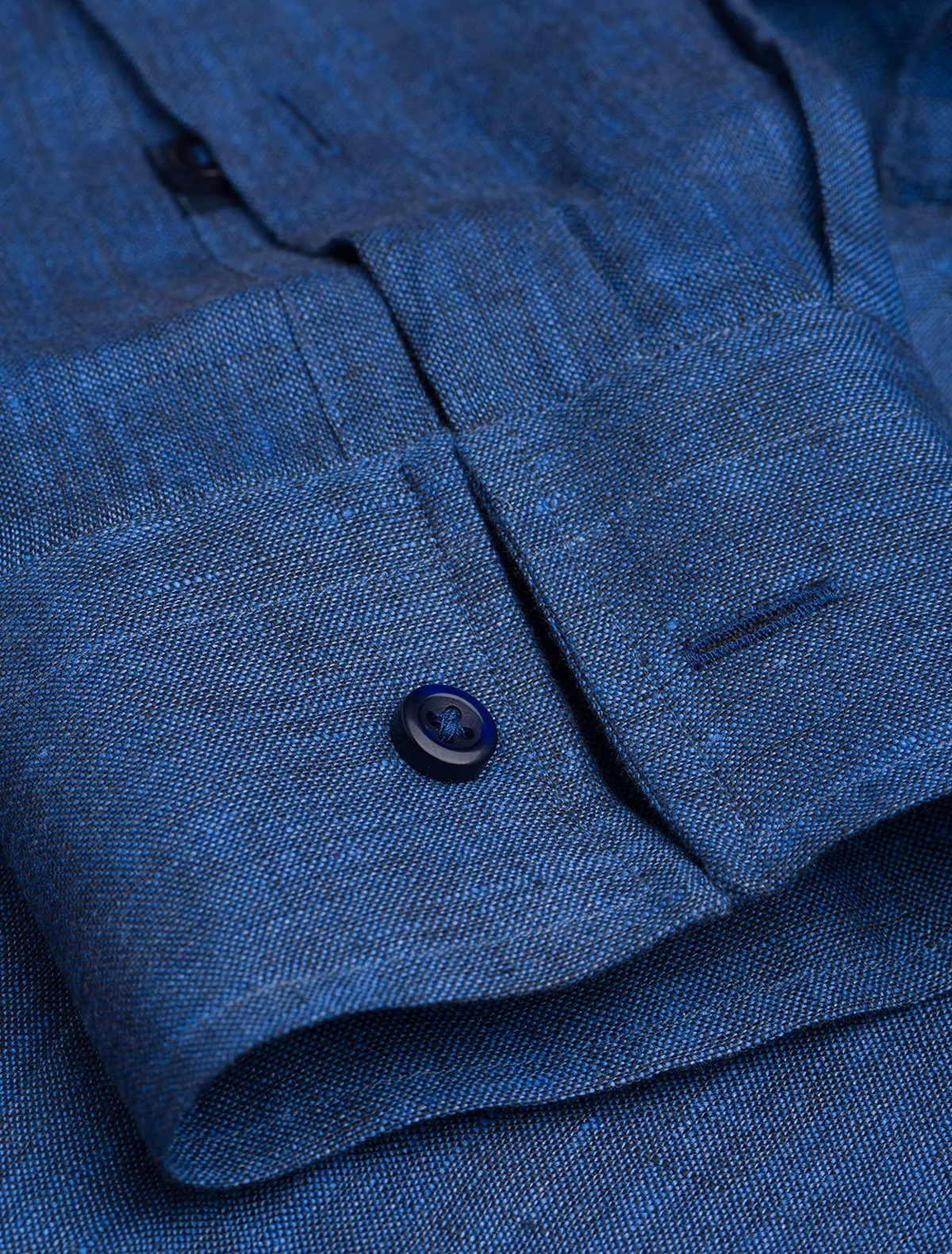 BLUEBERRY- BLUE LINEN SHIRT