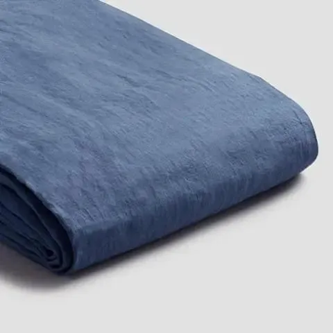 Blueberry Linen & Cotton Blend Duvet Cover