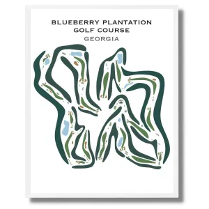 Blueberry Plantation Golf Course, Georgia - Printed Golf Courses