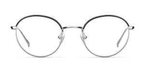 Bluelight Glasses Yuda Silver Black