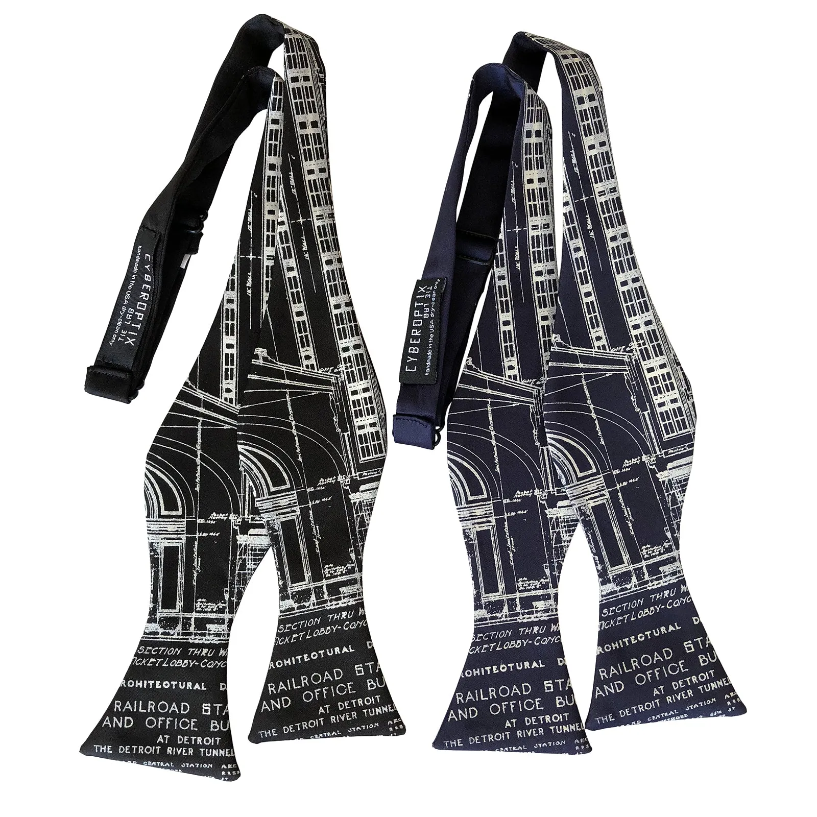 Blueprint Bow Tie, MCS Detroit Train Station Tie