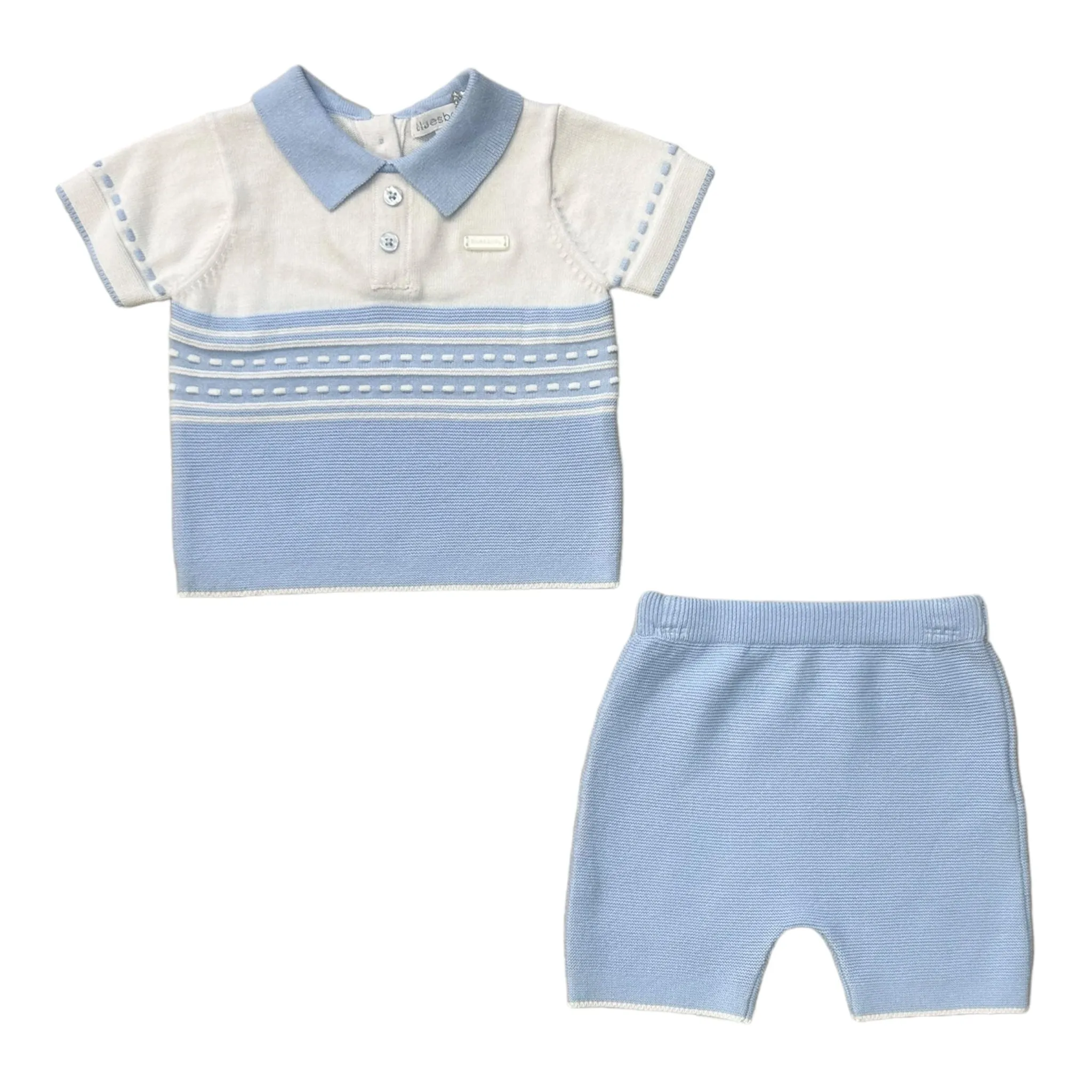 blues baby - Knitted 2 piece, blue