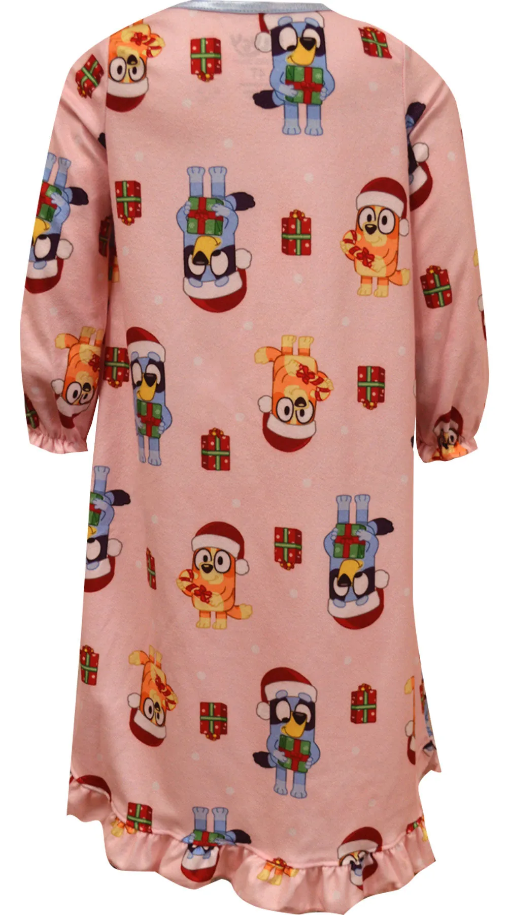 Bluey and Bingo Christmas Holiday Toddler Flannel Nightgowns