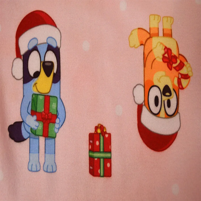 Bluey and Bingo Christmas Holiday Toddler Flannel Nightgowns