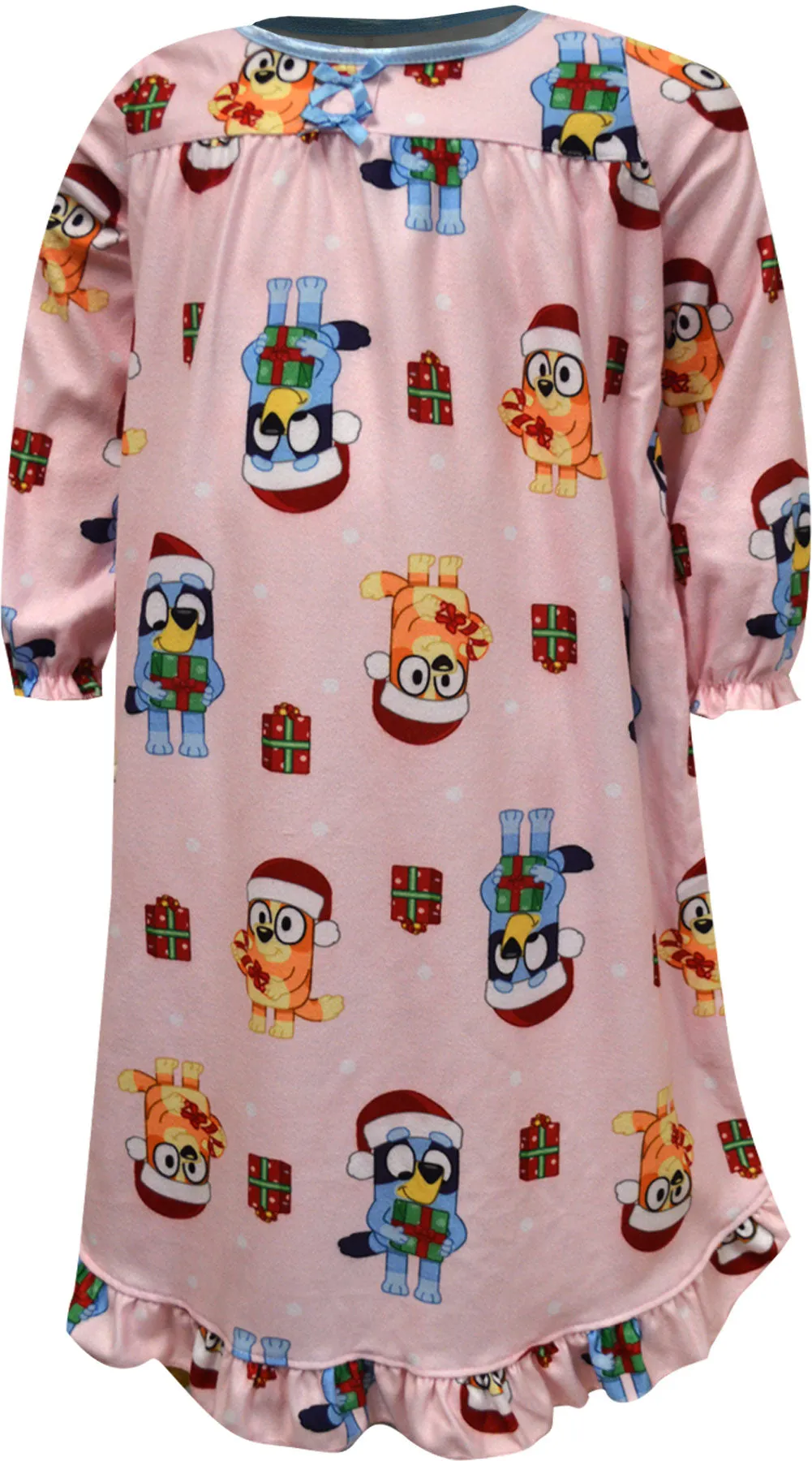 Bluey and Bingo Christmas Holiday Toddler Flannel Nightgowns