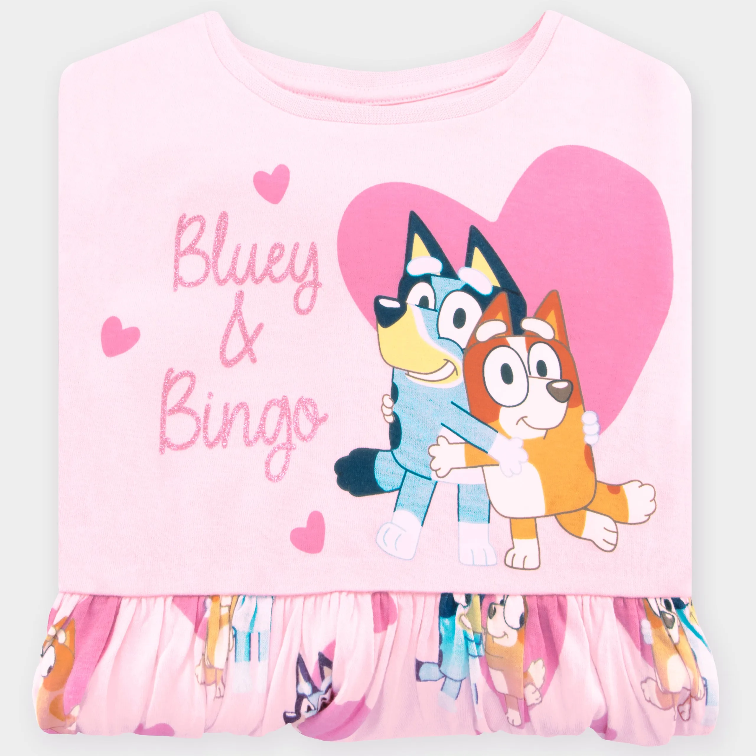 Bluey Dress - Bluey And Bingo Hearts