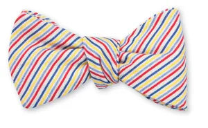 Blue/Yellow Avondale Stripes Bow Tie - B5015