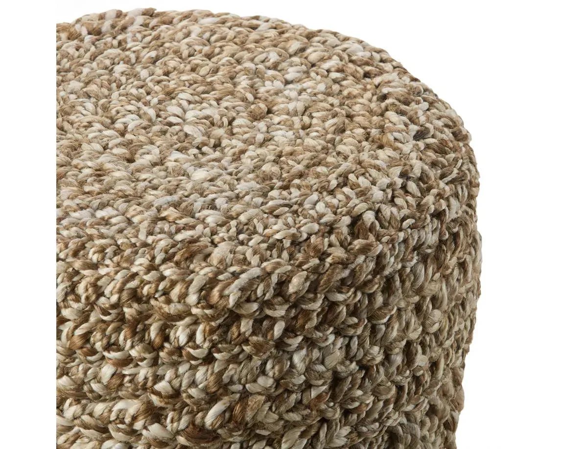 Bluffs BUF02 Beige/Brown Pouf