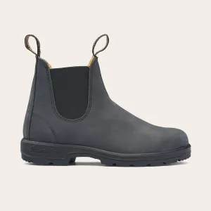 BLUNDSTONE | BOTINES CHELSEA UNISEX | BOTA CHELSEA ICÓNICA NEGRO RÚSTICO | NEGRO