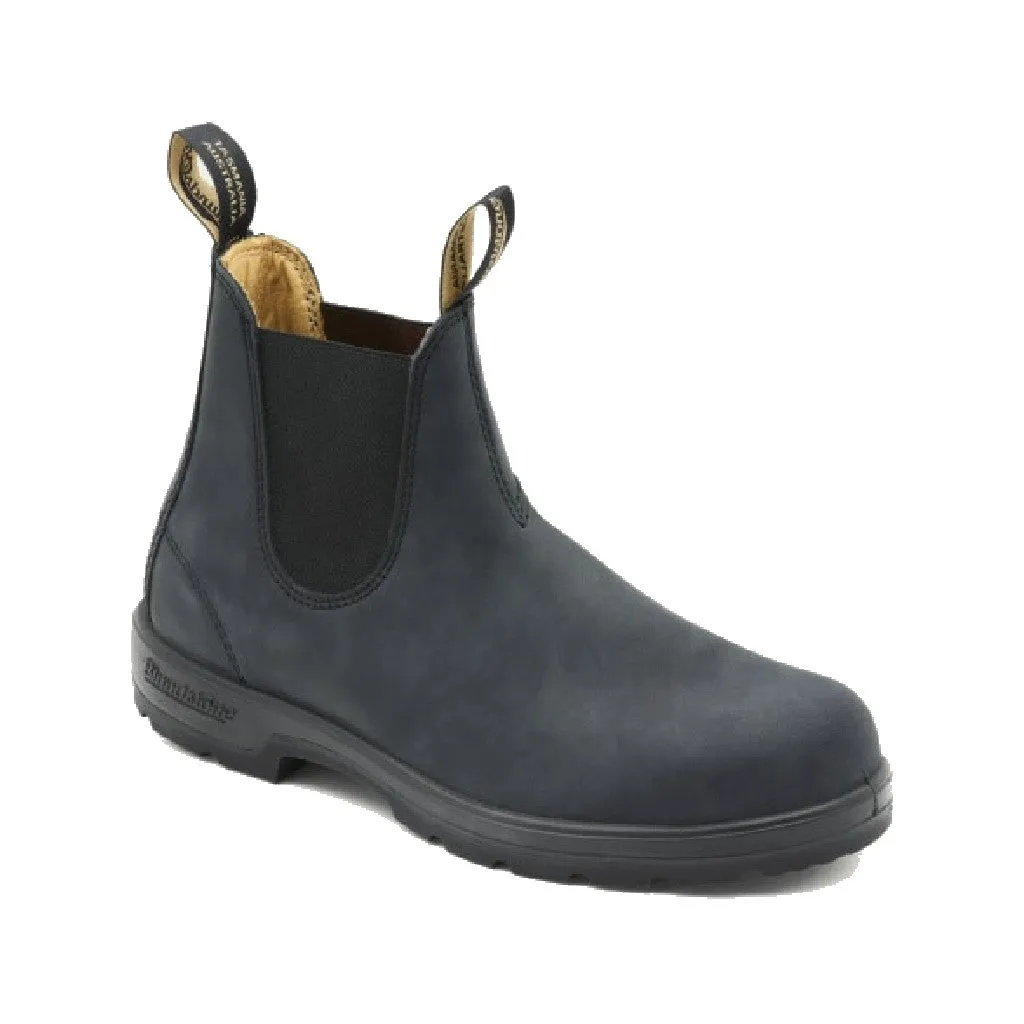 BLUNDSTONE CLASSICS CHELSEA BOOTS RUSTIC BLACK #587