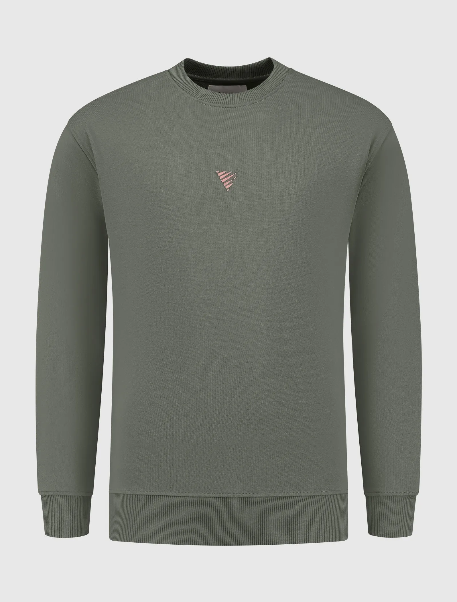 Blurred Wordmark Sweater | Army Green