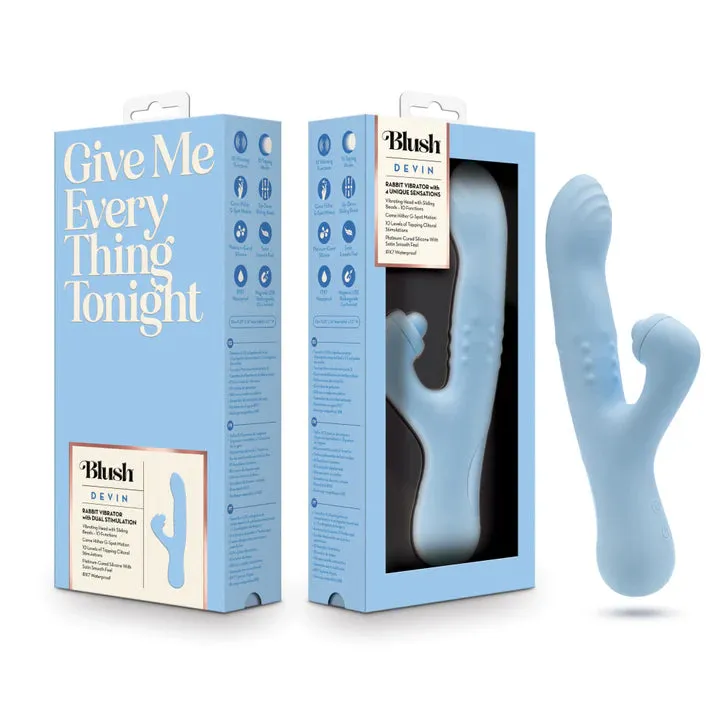 Blush Devin 9.25 Inch G Spot Clitoral Dual Stimulation