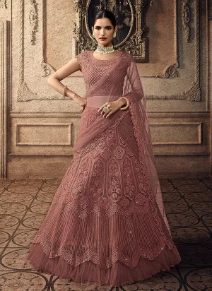 Blush Pink Bridal Indian Lehenga Choli Set