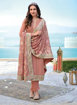 Blush Pink Pakistani Pant Suit