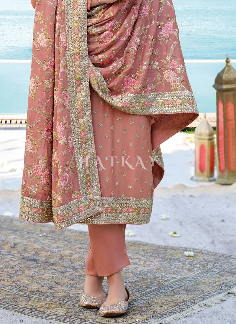 Blush Pink Pakistani Pant Suit