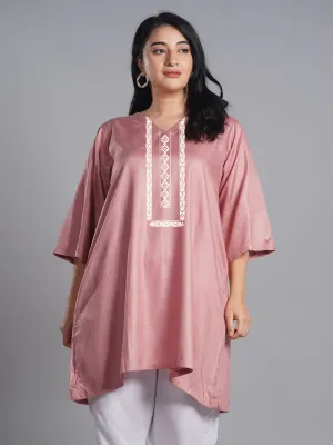 Blush Rayon Kurti - Pomona