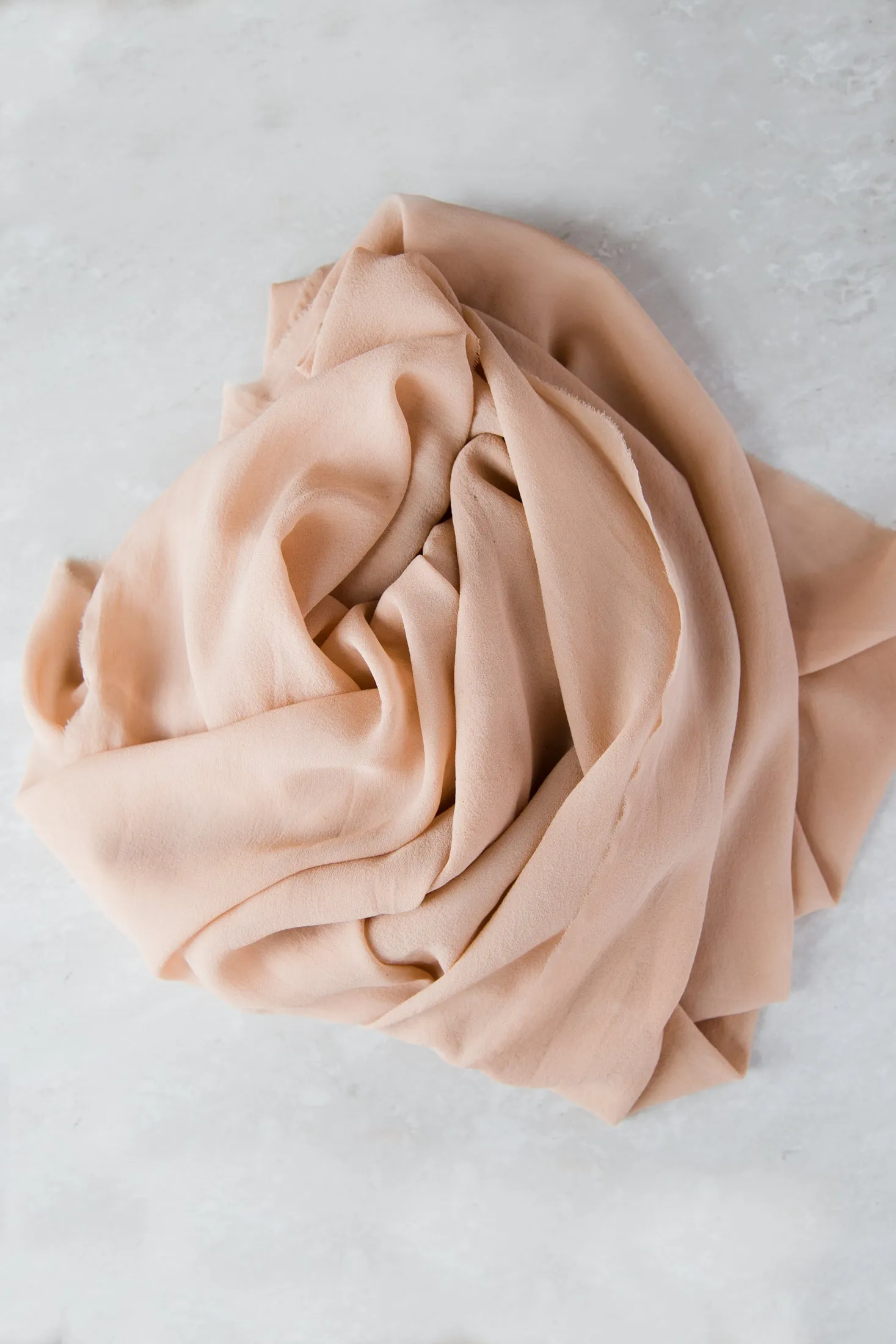 Blush Silk Chiffon Styling Cloth