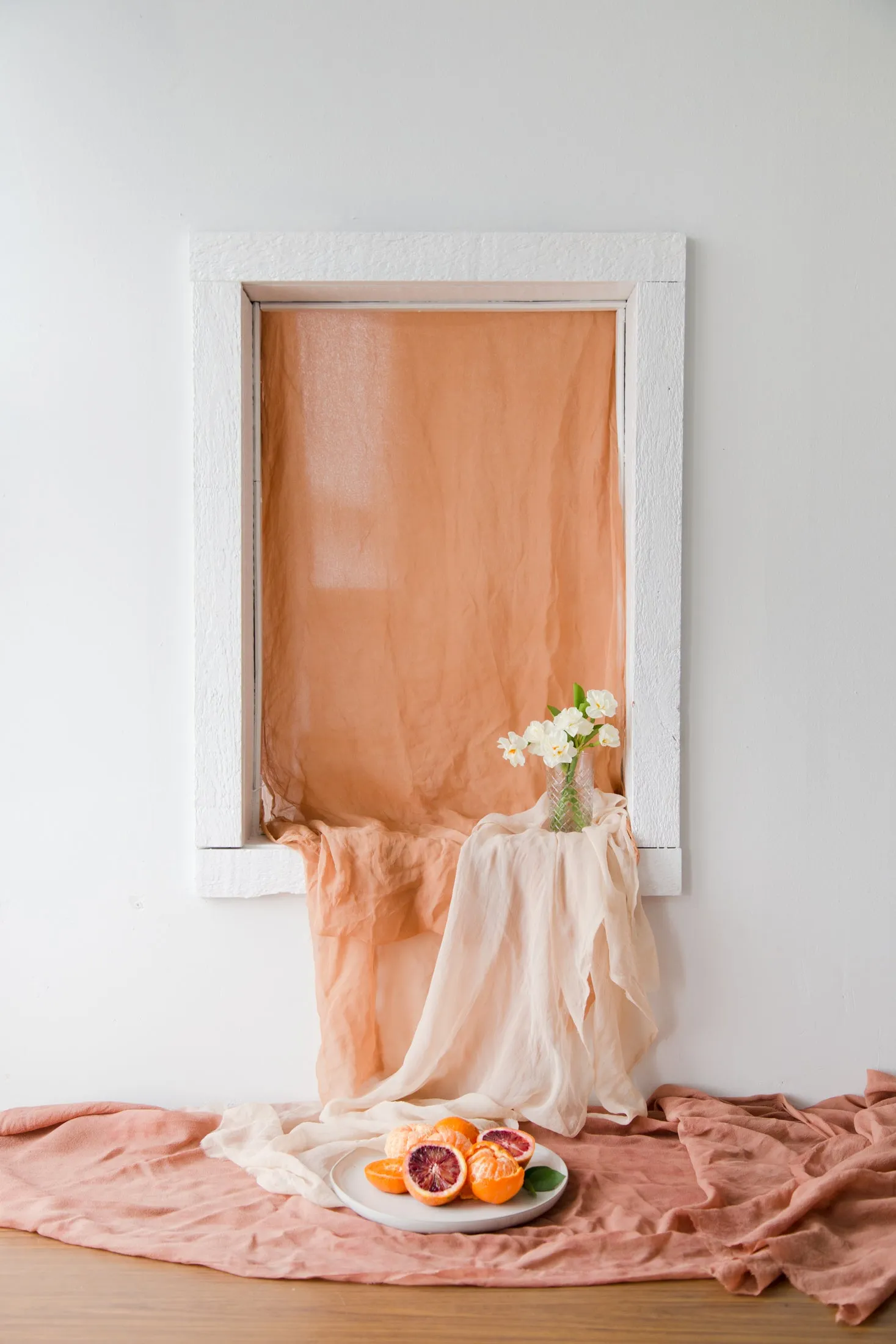 Blush Silk Chiffon Styling Cloth