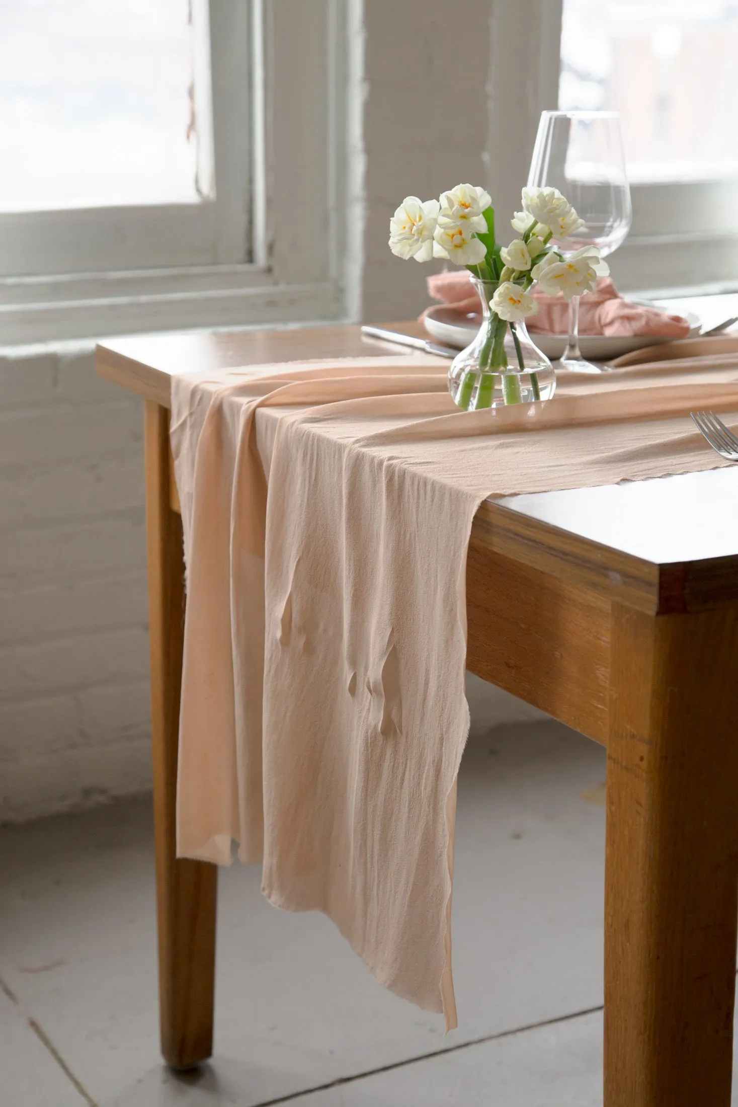 Blush Silk Chiffon Styling Cloth