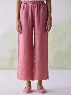 Blushing Blooms Linen Pants