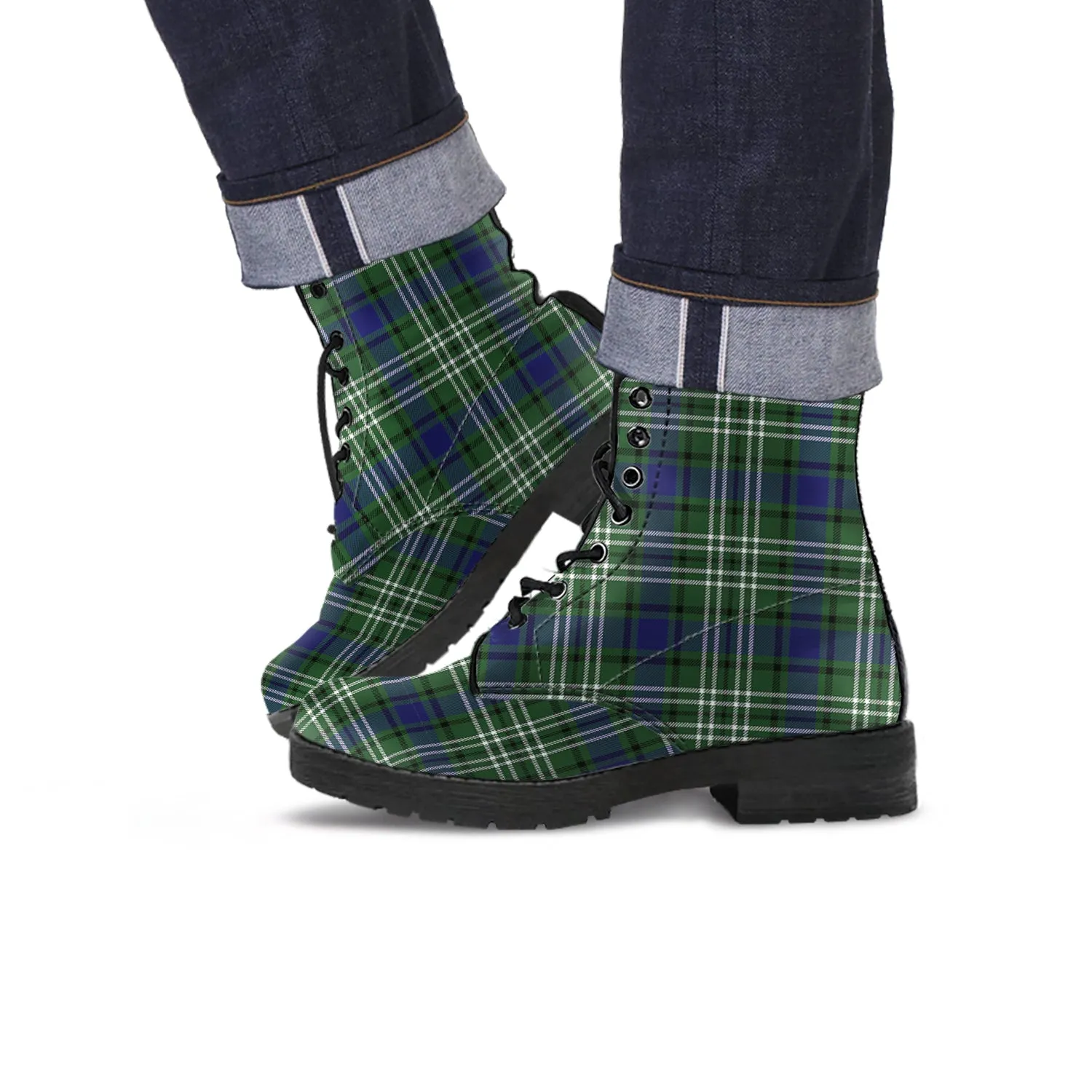 Blyth Tartan Leather Boots