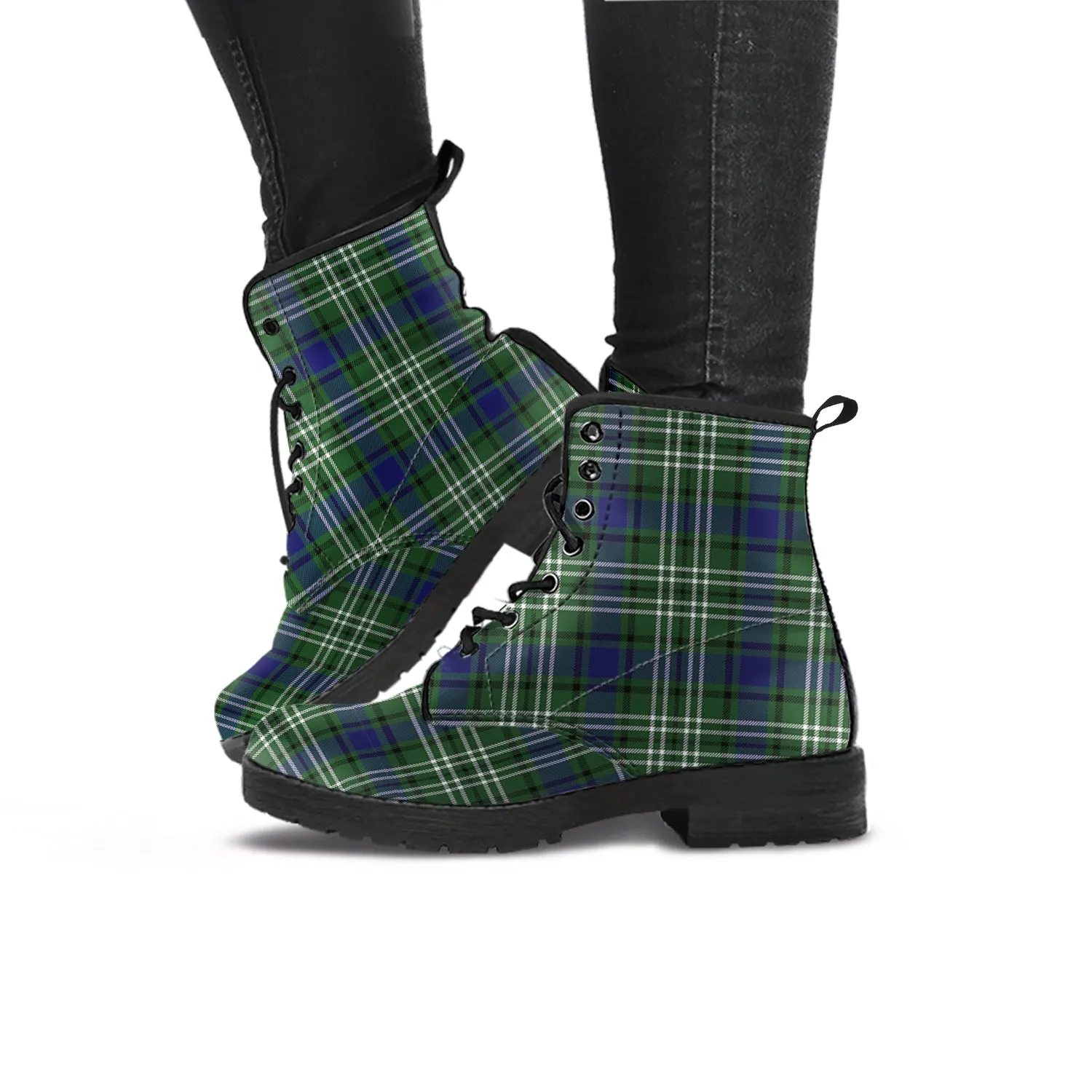 Blyth Tartan Leather Boots