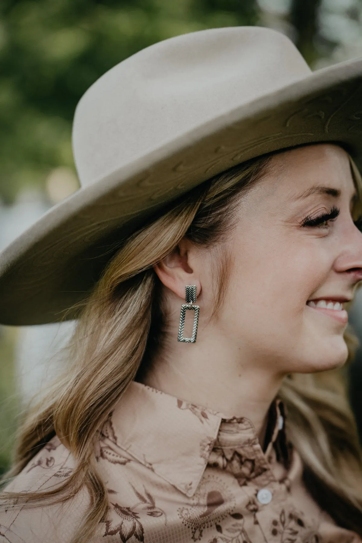 'Blythe' Oxidized Silver Earrings