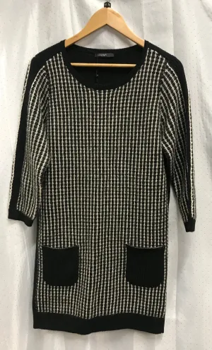 BNWT Autograph at M&S Black and White Wool Mix Dress Size 14