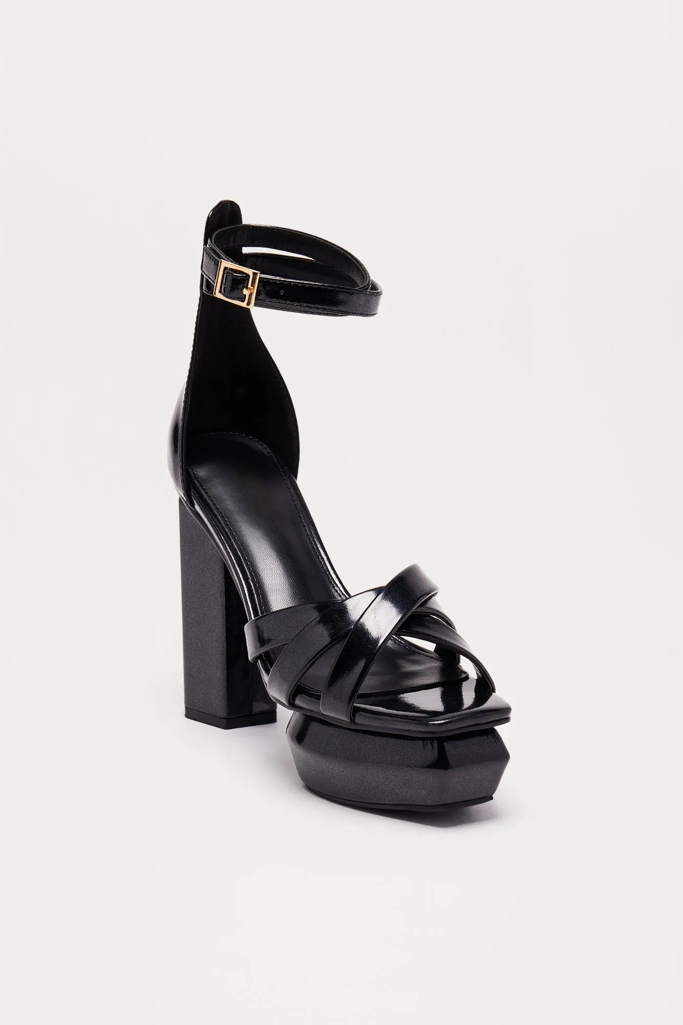 Bobbie Ultra Platform Heels - Black