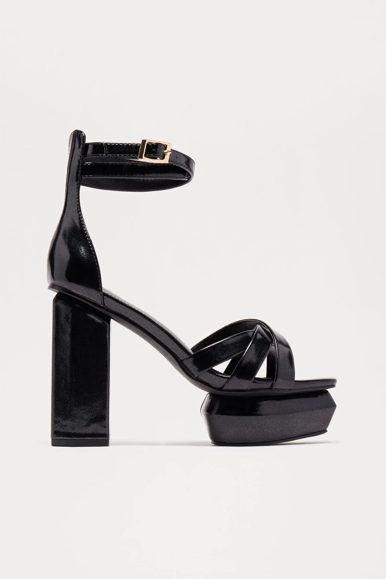 Bobbie Ultra Platform Heels - Black