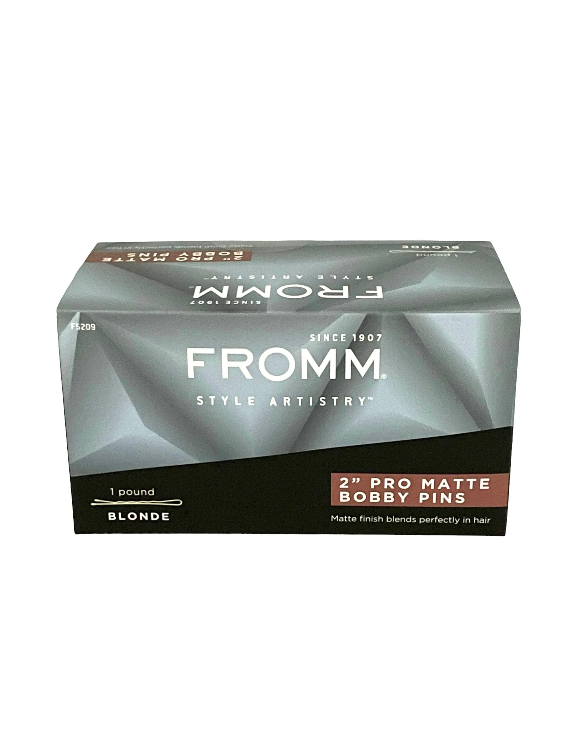 Bobby Pins Fromm Pro Matte Finish Variety Colors 2”, 2.5”