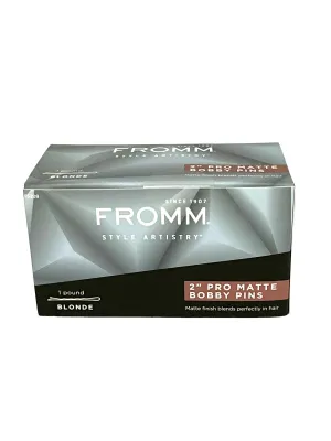 Bobby Pins Fromm Pro Matte Finish Variety Colors 2”, 2.5”