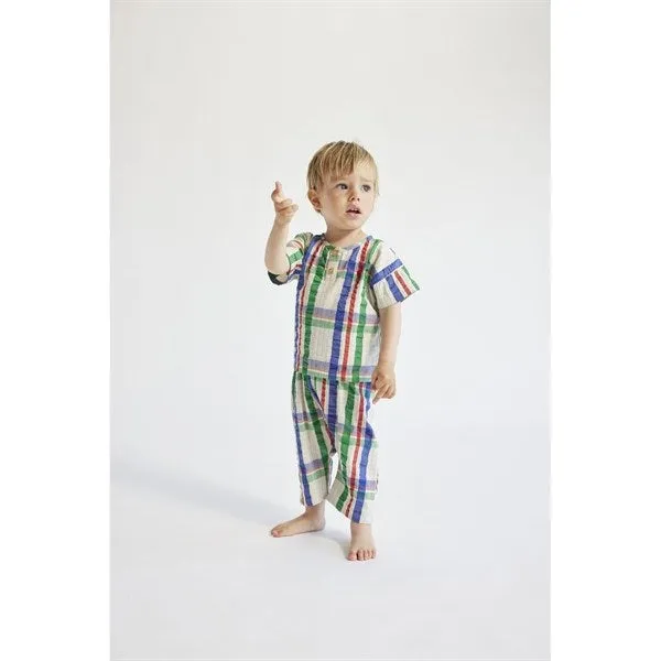 Bobo Choses Baby Madras Checks Woven Harem Baggy Pants Multicolor