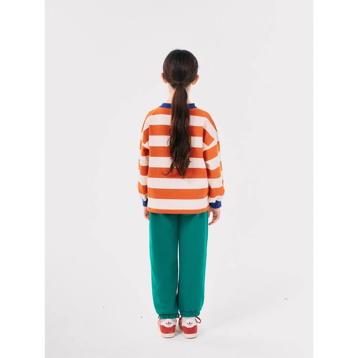 Bobo Choses Green B.C Shadow Stripes JAndging Pants