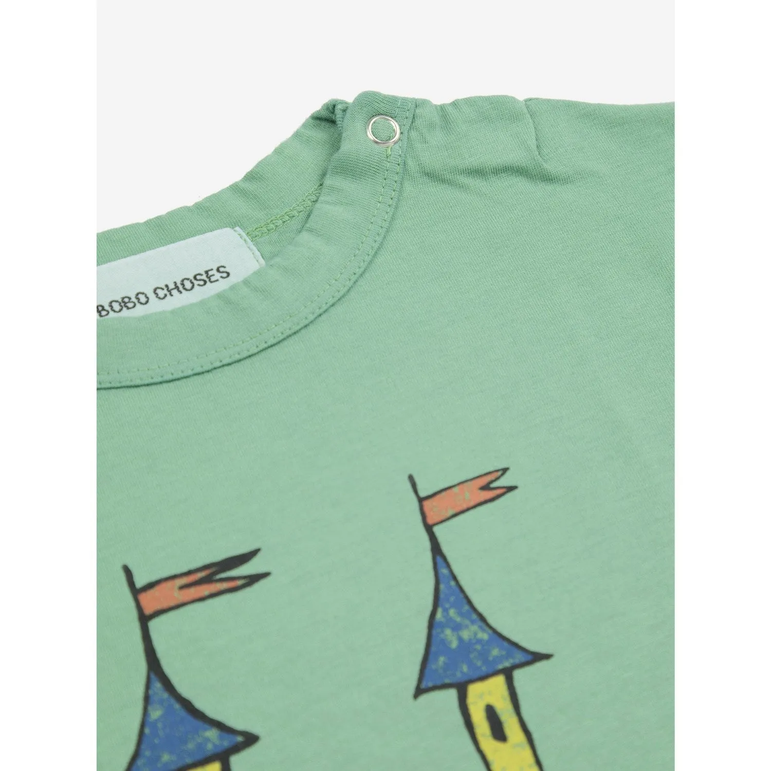 Bobo Choses Green Faraway Castle Shirt