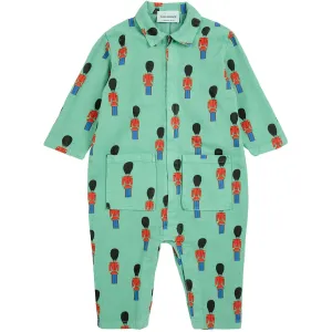 Bobo Choses Green Little Tin Soldiers All Over Woven Overall