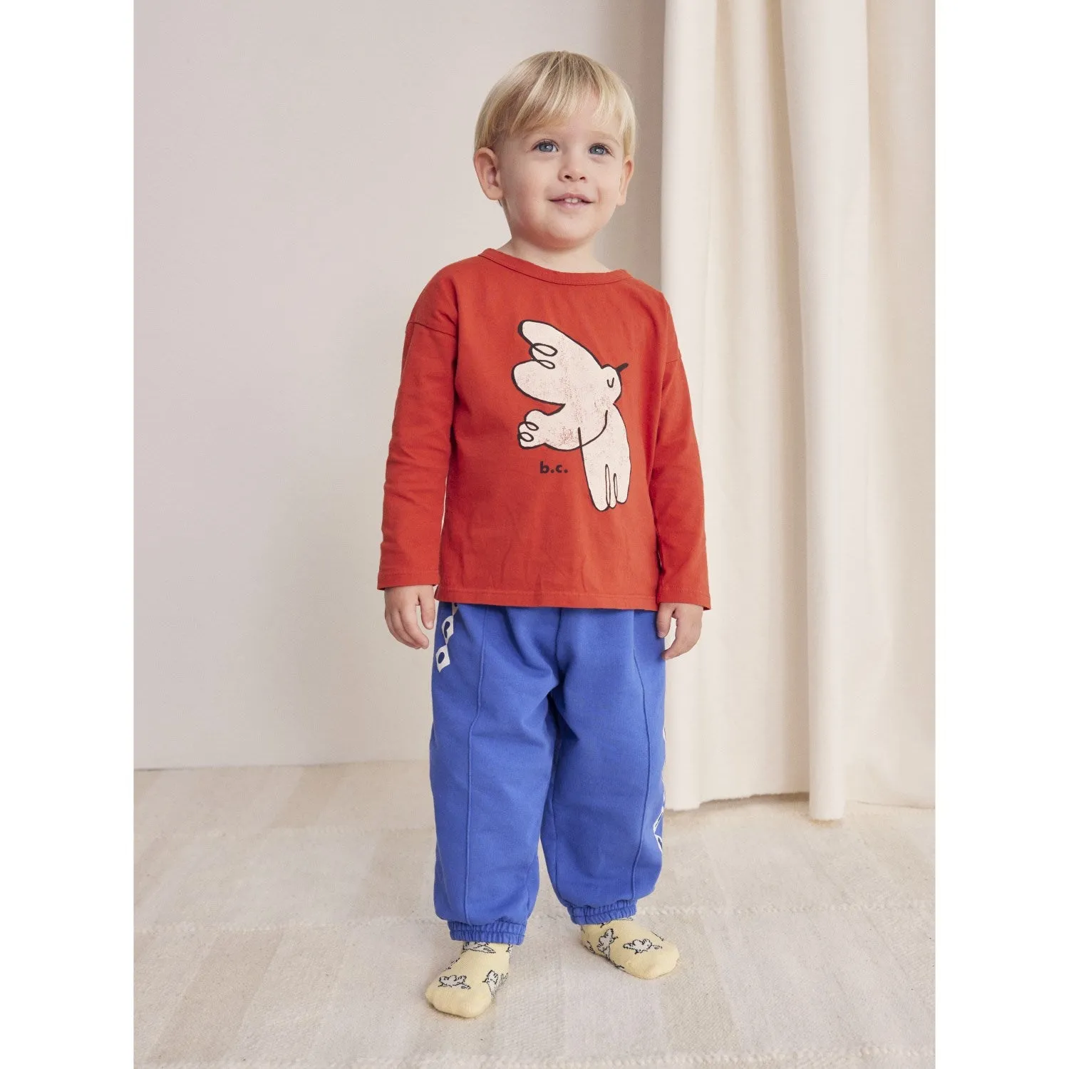 Bobo Choses Red Freedom Bird T-Shirt