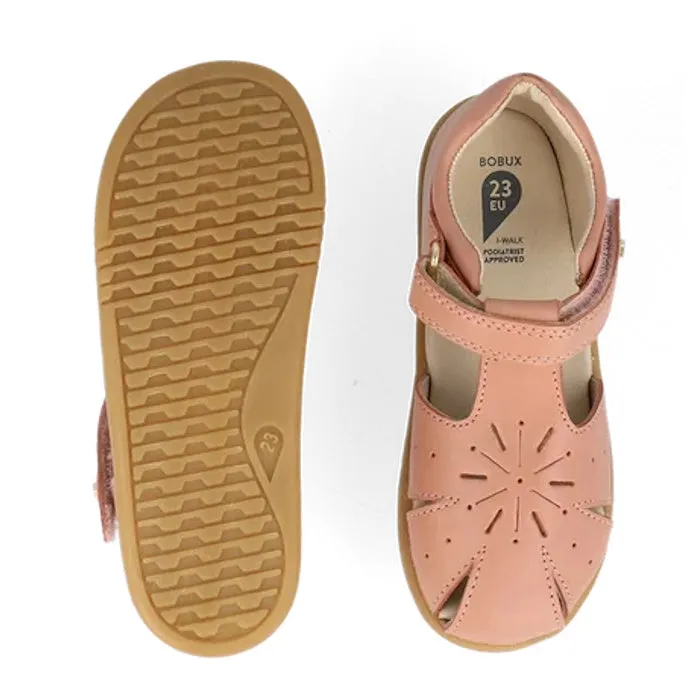 Bobux Kids Plus KP Leather Sandal Compass Rose Pink 841704