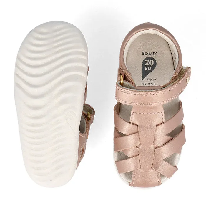 Bobux Step Up Tropicana II Rose Gold Sandal 732318 Quick Dry