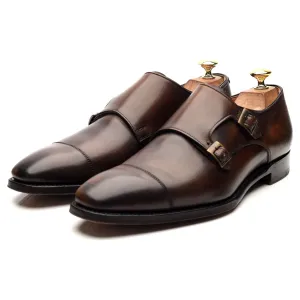 Bodileys 'Lyndon ll' Dark Brown Leather Double Monk Strap UK 8 F