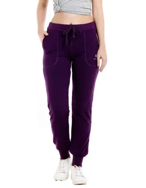 Bodyactive Women Dark Purple Trackpant-LL5-DPU