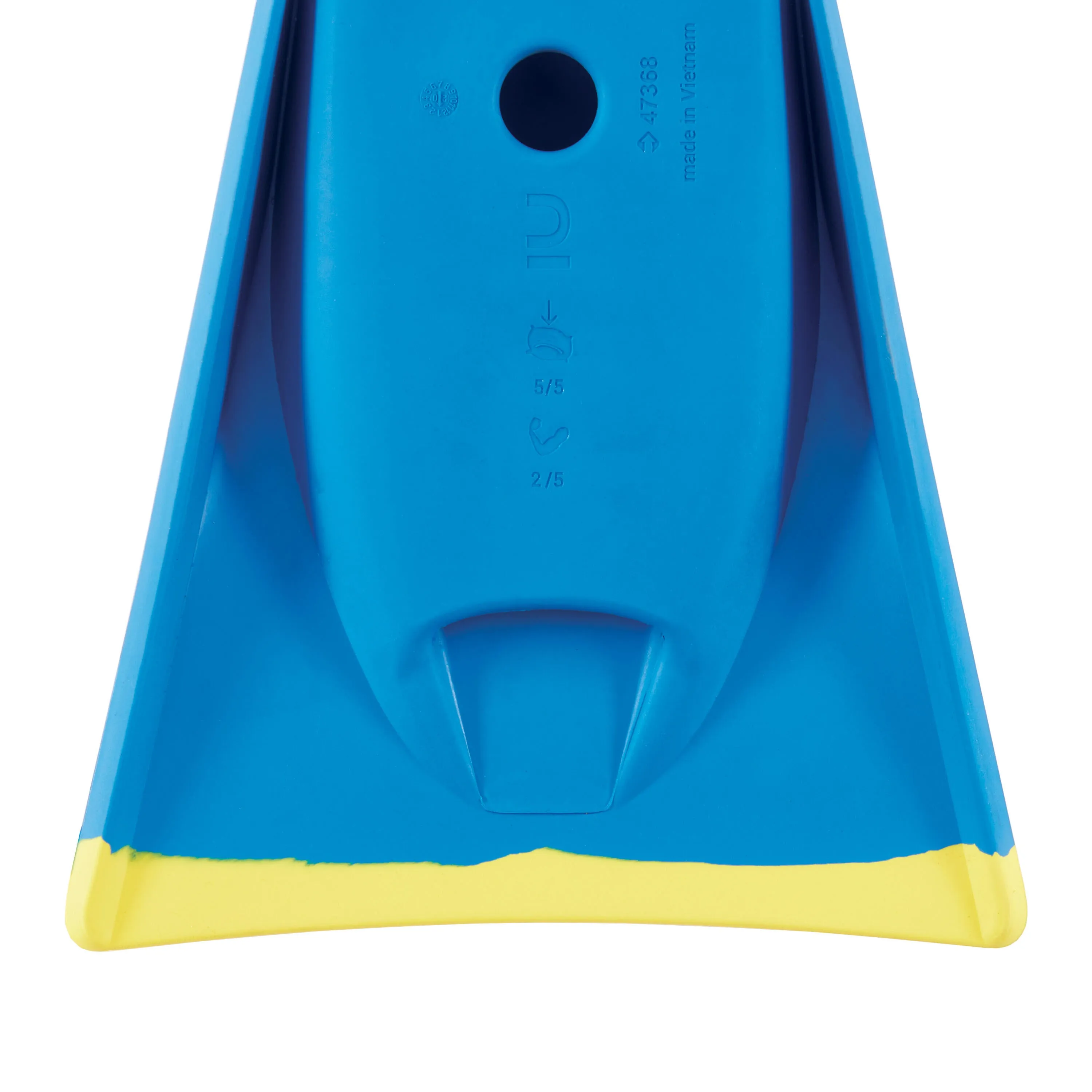 Bodyboard Ecodesign fins 100 blue/yellow RADBUG, turquoise blue