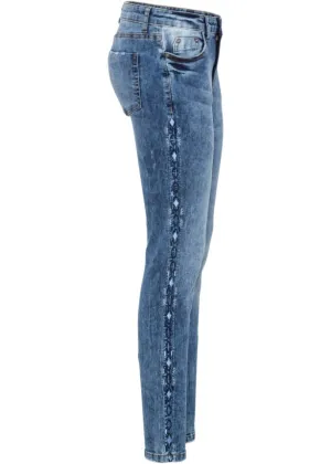 Bodyflirt embroidered jeans, blue