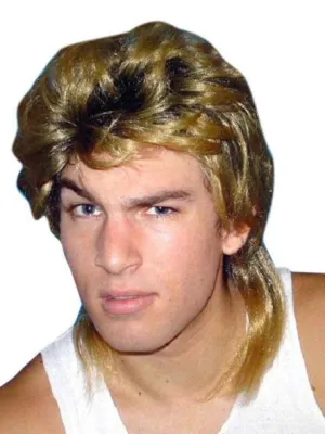 Bogan Ginger Mullet Wig 70s & 80s Look