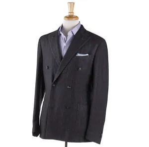 Boglioli Cashmere Sport Coat in Gray Herringbone